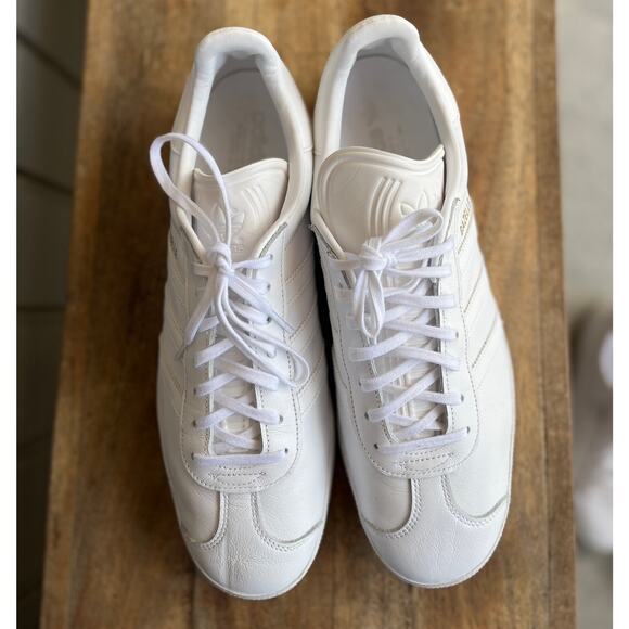 adidas Gazelle White Leather Sneakers Men’s 13 Classic Retro Terrace Shoes main image 6